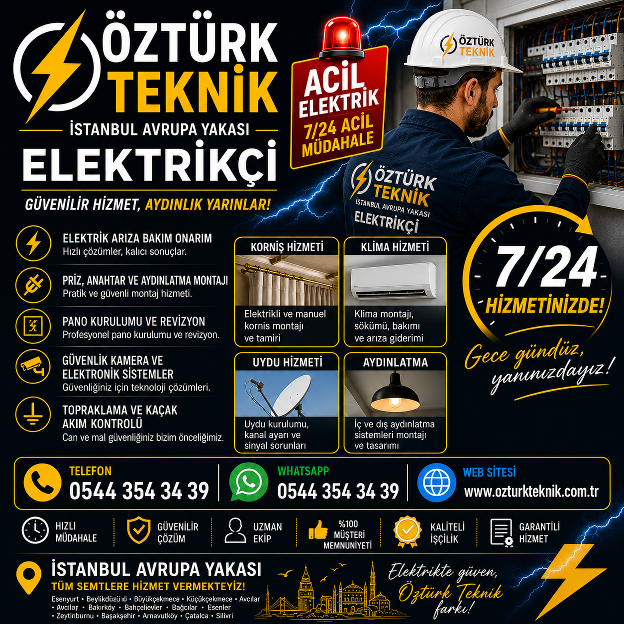 istanbul avrupa yakası elektrikçi
